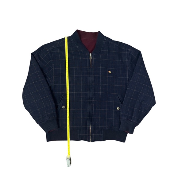Ted Baker Navy Check Bomber Jacket - Picture 3 of 7